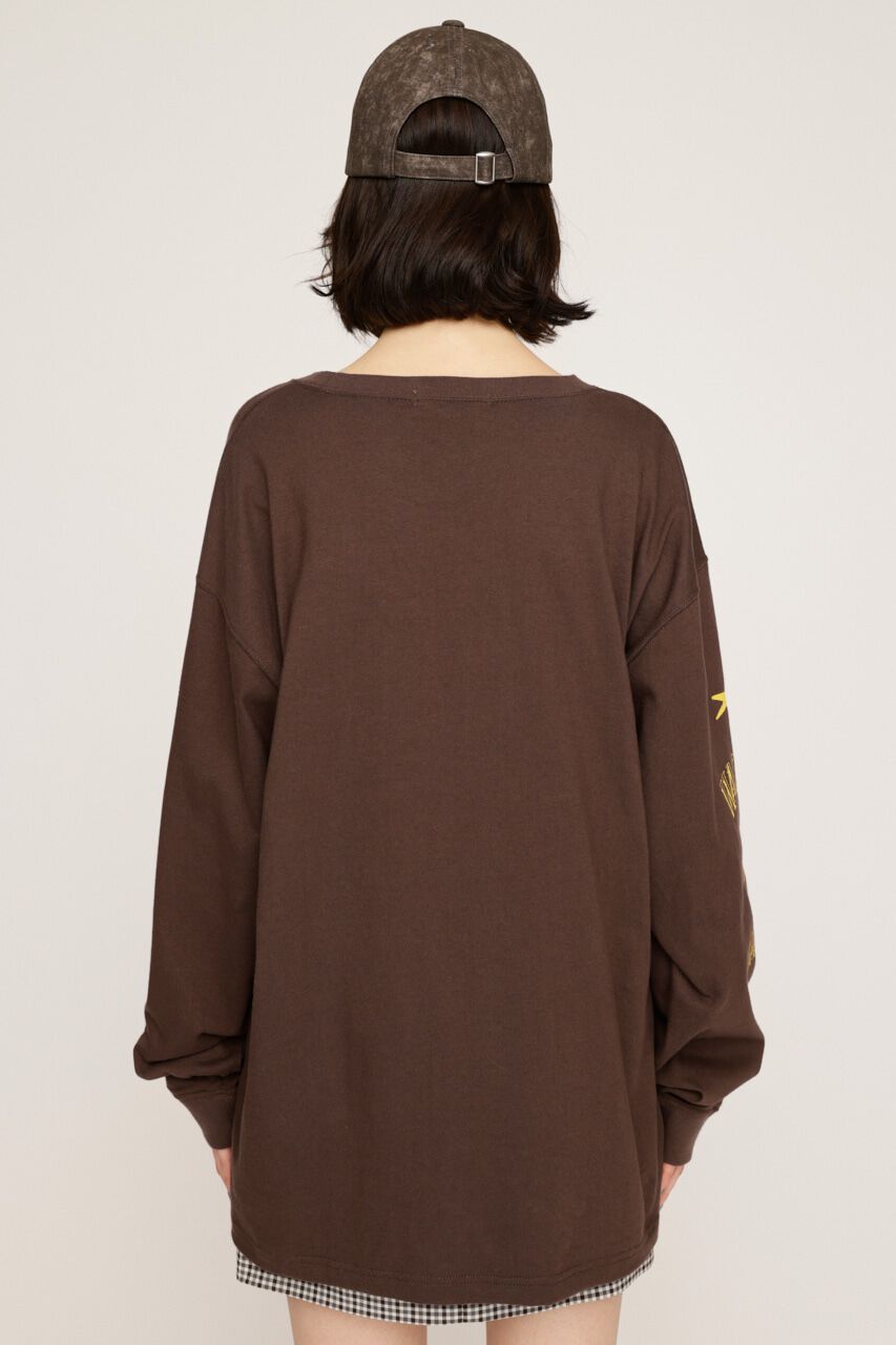 SLY「CREW NECK PRINT トップス」|Tシャツ・カットソー|
