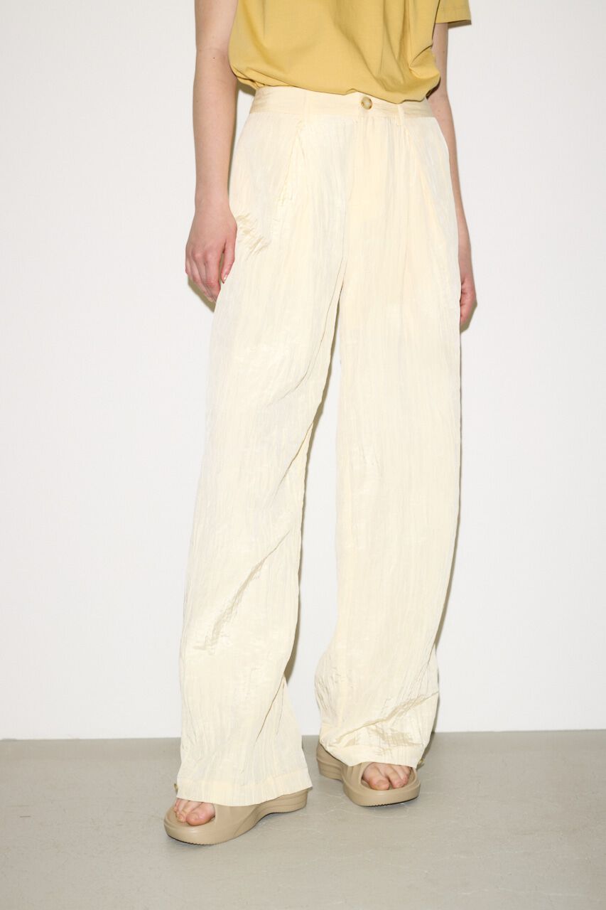 SLY「WRINKLE FINISH TUCKED パンツ」|その他|ECRU