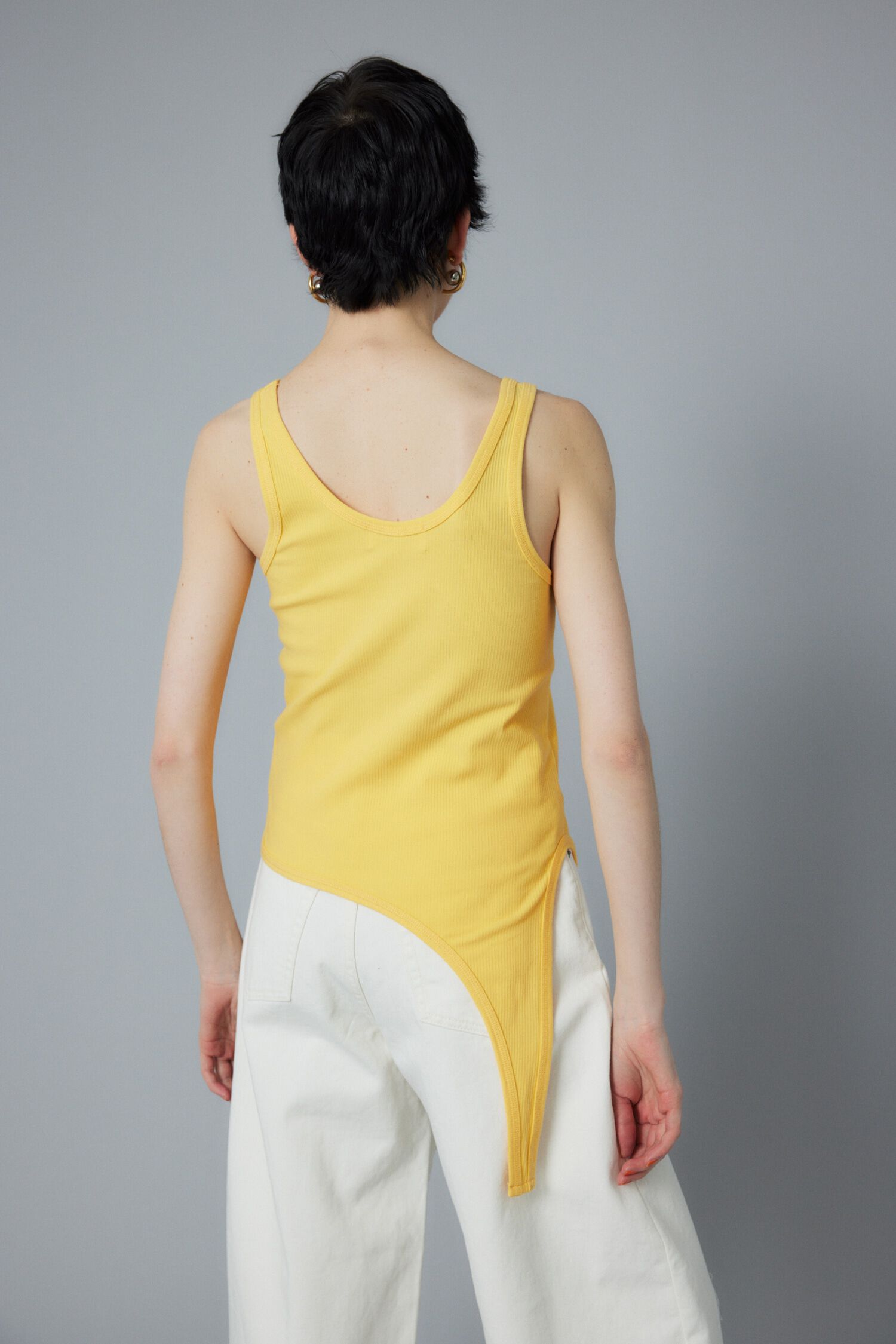 HeRIN.CYE「Sheer asymmetry tank」|タンクトップ|
