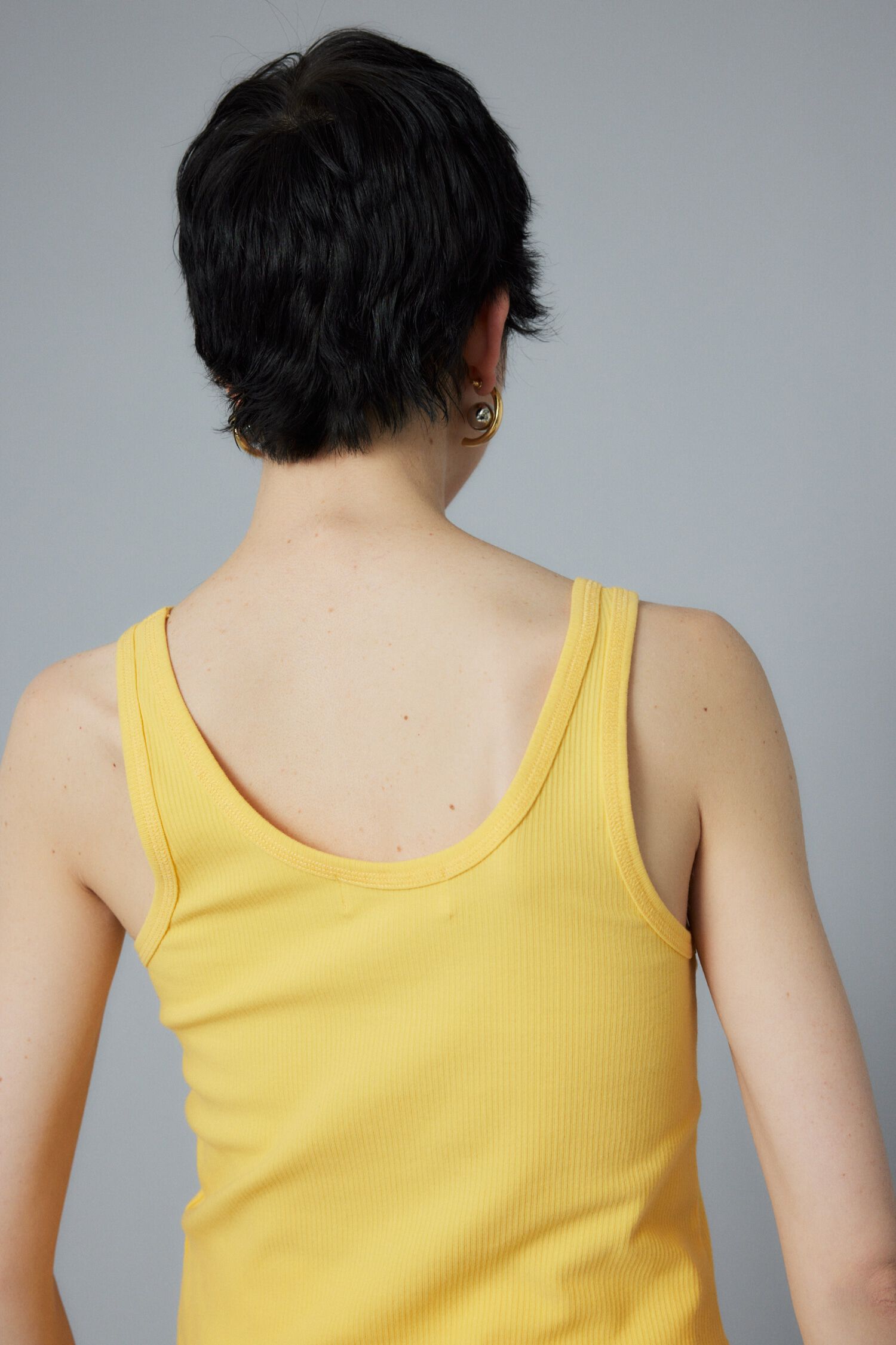 HeRIN.CYE「Sheer asymmetry tank」|タンクトップ|