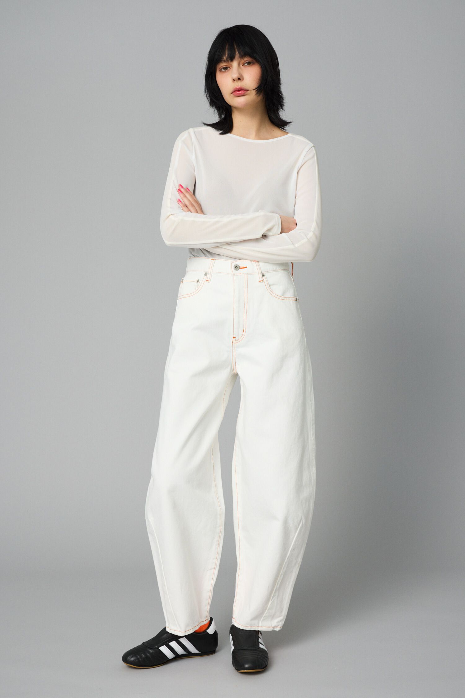 HeRIN.CYE「Line mesh inner tops」|Tシャツ・カットソー|