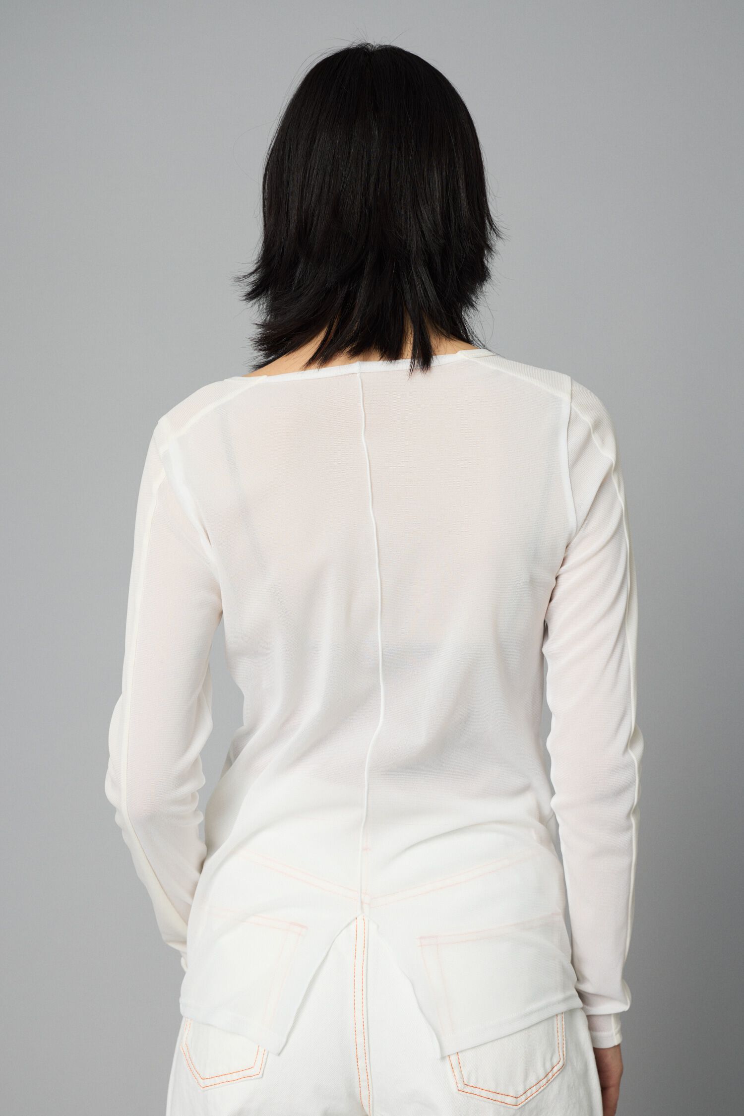 HeRIN.CYE「Line mesh inner tops」|Tシャツ・カットソー|