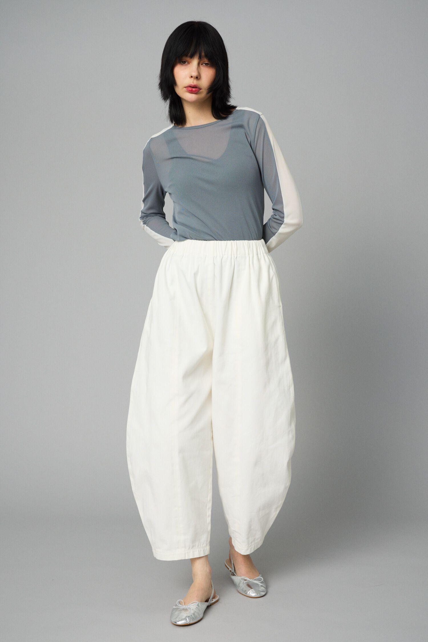 HeRIN.CYE「Line mesh inner tops」|Tシャツ・カットソー|