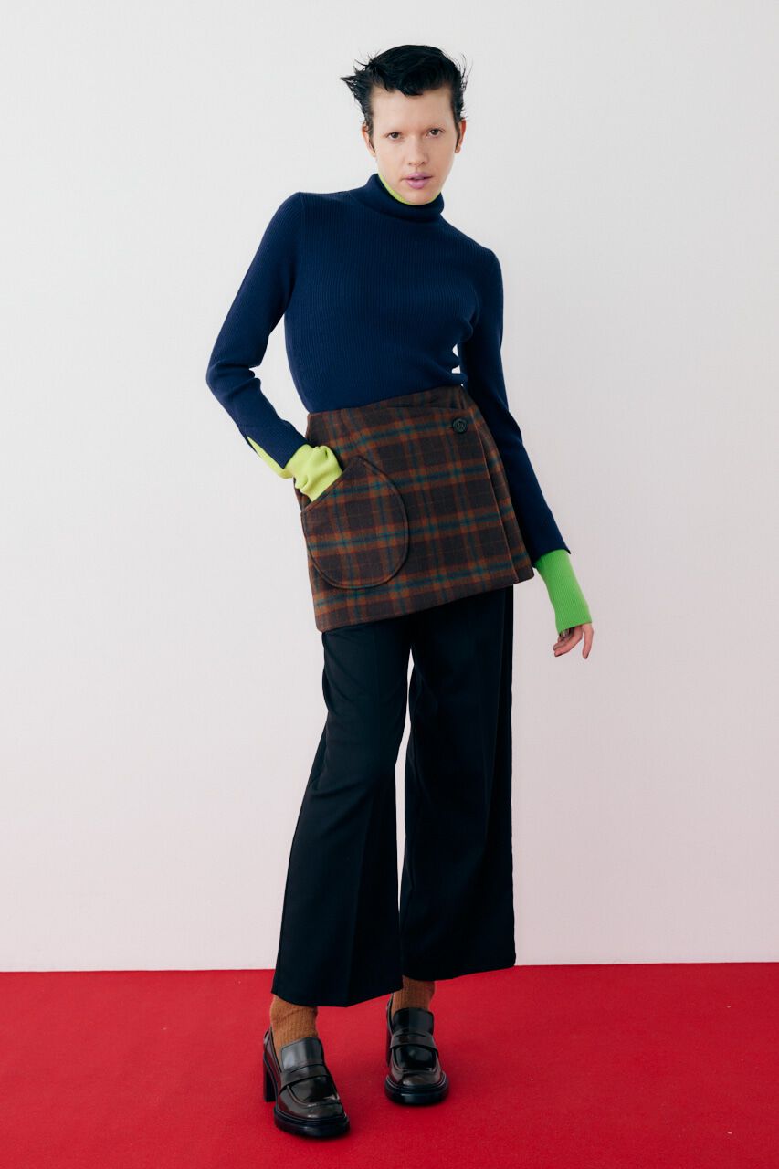 HeRIN.CYE「Round wrap skirt」|その他|柄BRN5