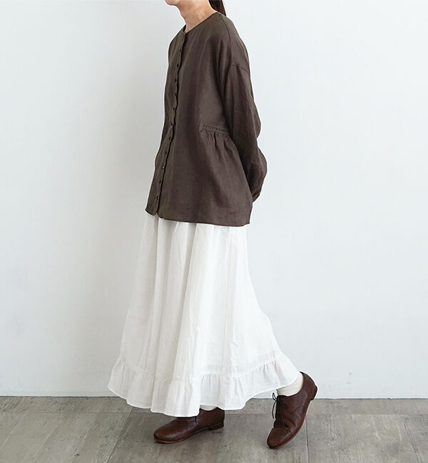 オオカミとフクロウ「オオカミとこもれびのホワイトリリー」|シャツ・ブラウス|