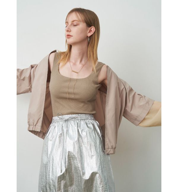 ELENDEEK「SHEER SLEEVE BZ」|ブルゾン・スタジャン|