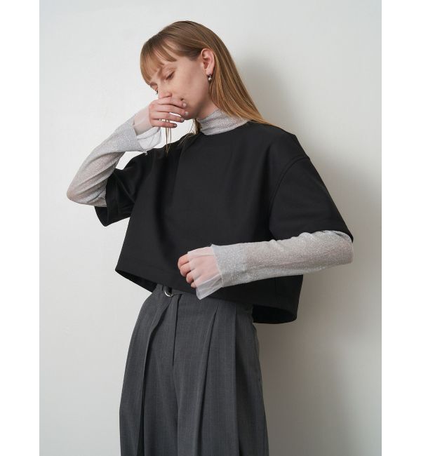 ELENDEEK「BONDING BOXY BL」|シャツ・ブラウス|ブラック