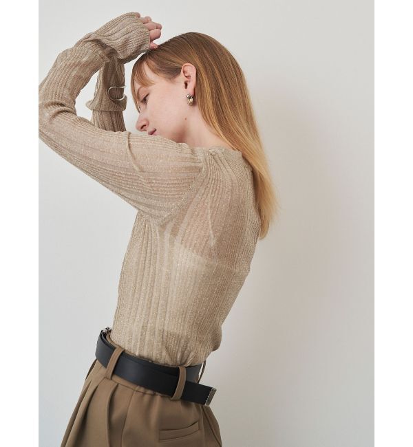 ELENDEEK「LAME SHEER RIB KT」|ニット・セーター|