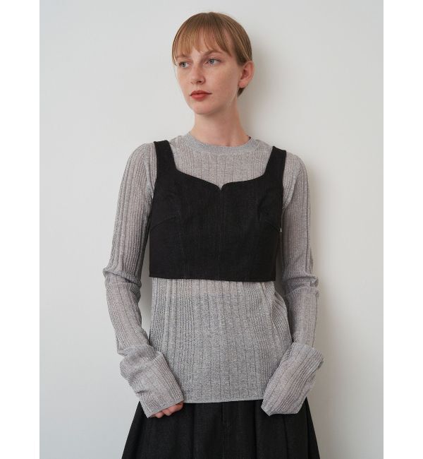 ELENDEEK「LAME SHEER RIB KT」|ニット・セーター|
