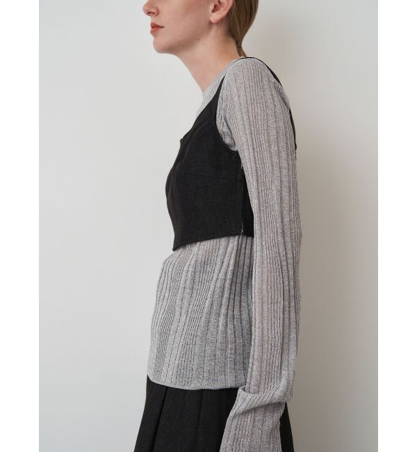 ELENDEEK「LAME SHEER RIB KT」|ニット・セーター|