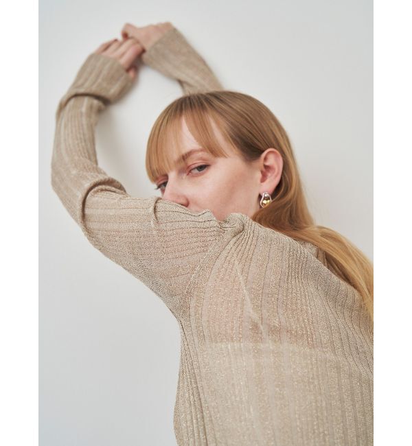 ELENDEEK「LAME SHEER RIB KT」|ニット・セーター|