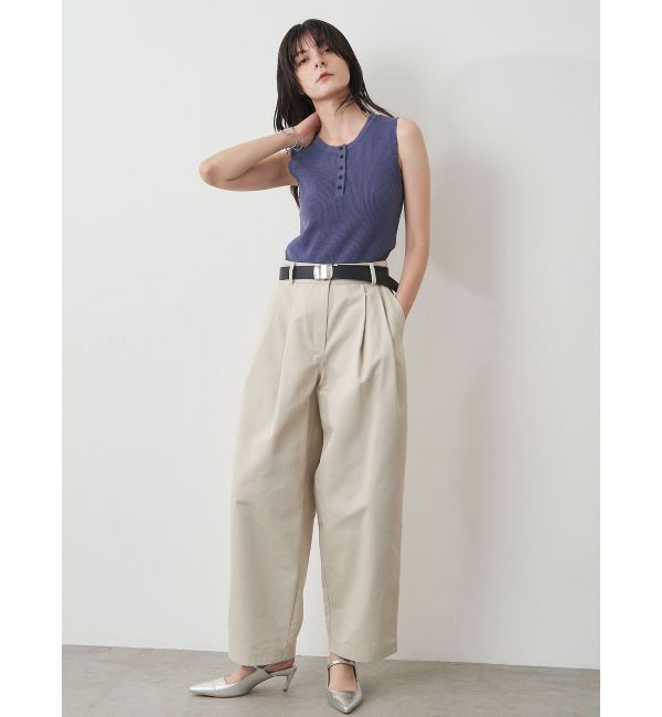 ELENDEEK「HENRY NECK RIB KT」|タンクトップ|