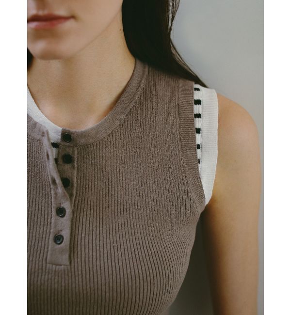 ELENDEEK「HENRY NECK RIB KT」|タンクトップ|
