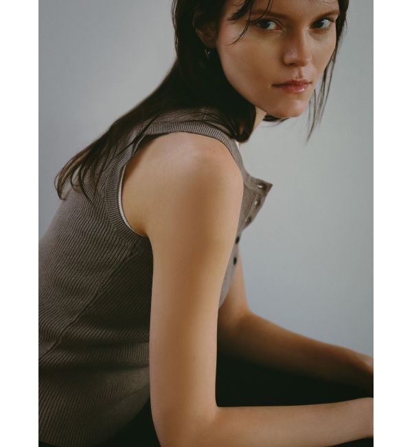 ELENDEEK「HENRY NECK RIB KT」|タンクトップ|