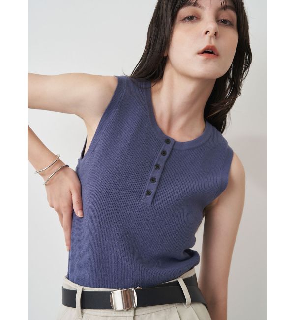 ELENDEEK「HENRY NECK RIB KT」|タンクトップ|