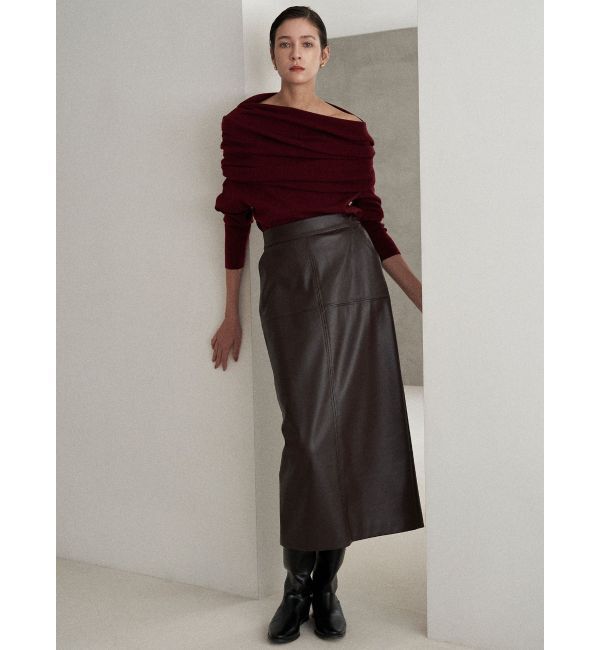 ELENDEEK「FAUX LEATHER SK」|スカート|