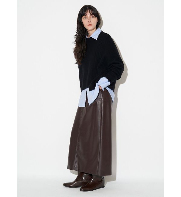 ELENDEEK「FAUX LEATHER SK」|スカート|