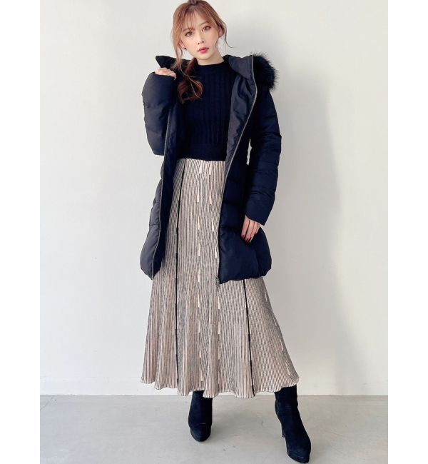 RESEXXY「ニットファブリックフレアスカート【セットアップ着用可能】」|スカート|