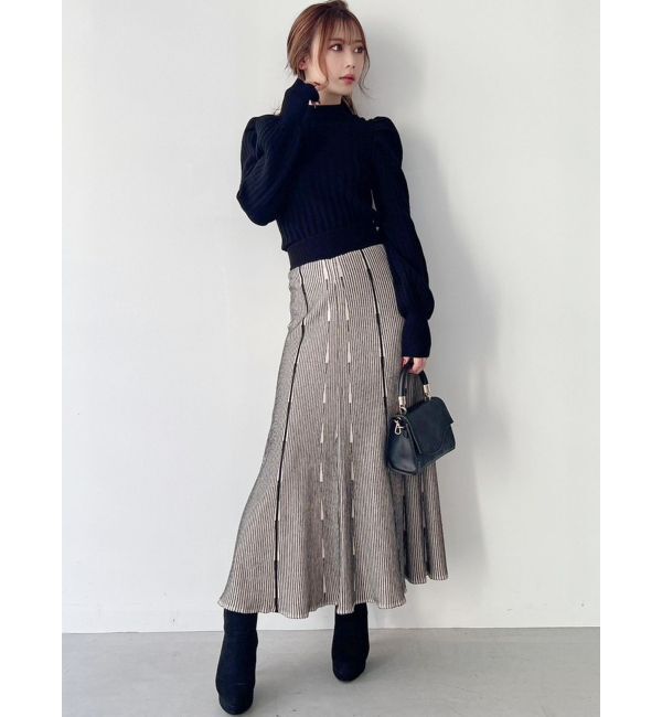 RESEXXY「ニットファブリックフレアスカート【セットアップ着用可能】」|スカート|