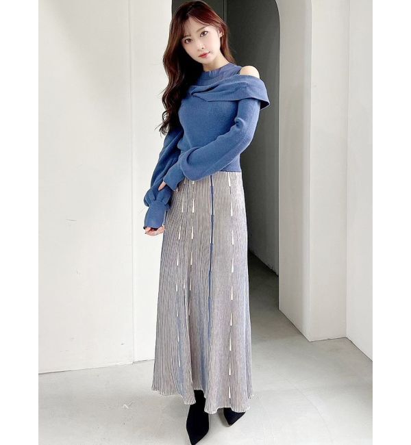 RESEXXY「ニットファブリックフレアスカート【セットアップ着用可能】」|スカート|