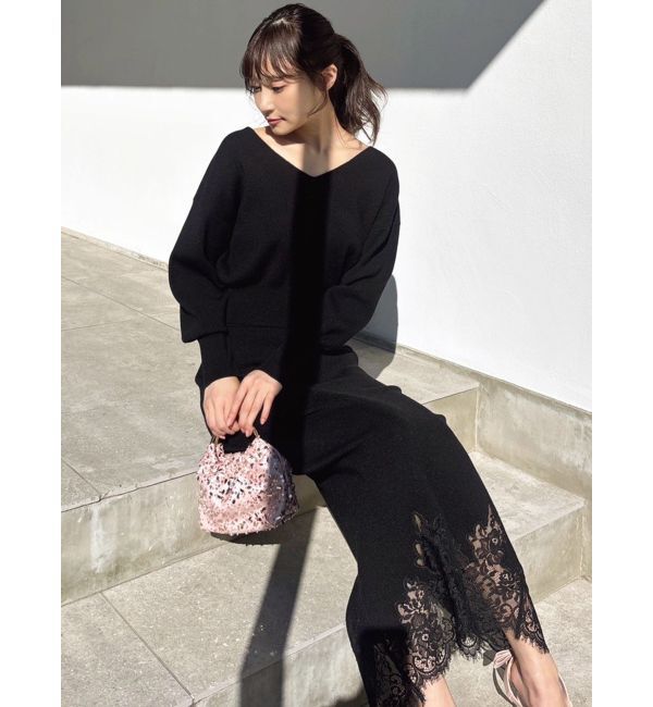 RESEXXY「レーストリムニットスカート【セットアップ着用可能】」|スカート|