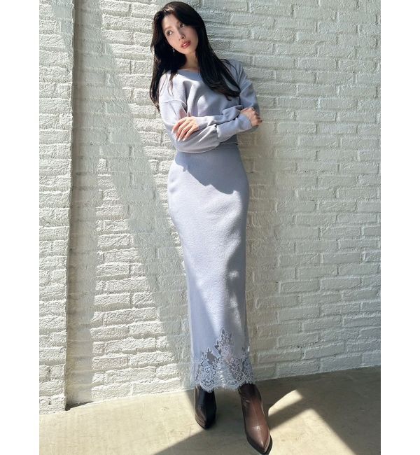 RESEXXY「レーストリムニットスカート【セットアップ着用可能】」|スカート|