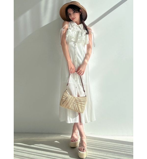 RESEXXY「ラッフルマーメイドシャツワンピース」|ワンピース|