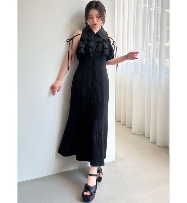 RESEXXY「ラッフルマーメイドシャツワンピース」|ワンピース|