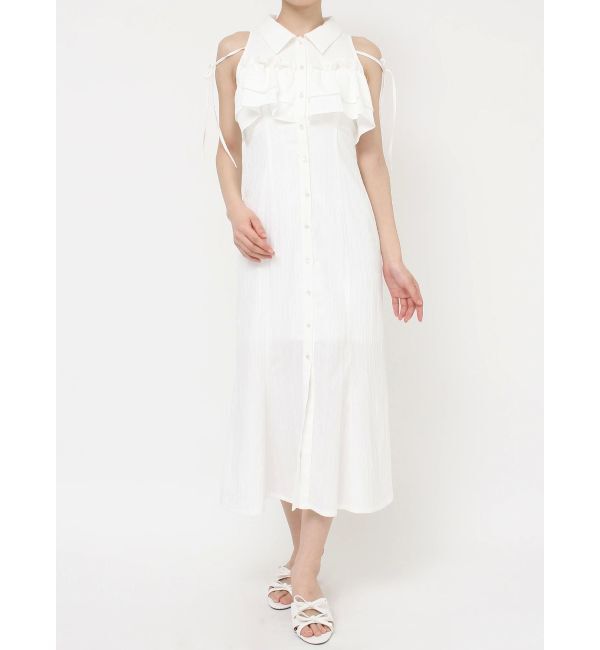 RESEXXY「ラッフルマーメイドシャツワンピース」|ワンピース|