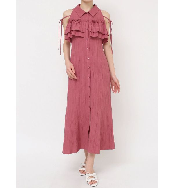 RESEXXY「ラッフルマーメイドシャツワンピース」|ワンピース|