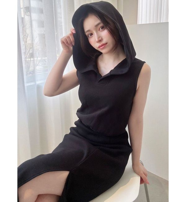 RESEXXY「スウェットフーディーワンピース」|ワンピース|