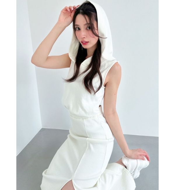 RESEXXY「スウェットフーディーワンピース」|ワンピース|