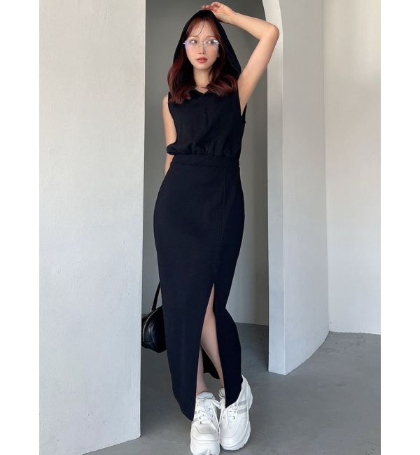 RESEXXY「スウェットフーディーワンピース」|ワンピース|