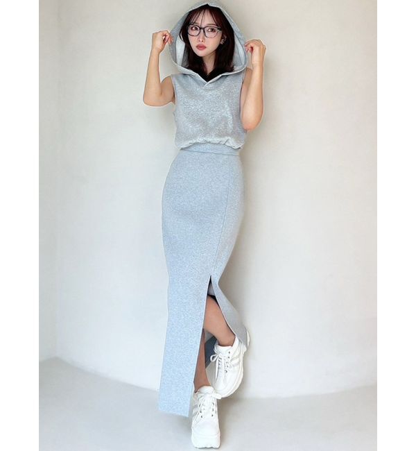 RESEXXY「スウェットフーディーワンピース」|ワンピース|