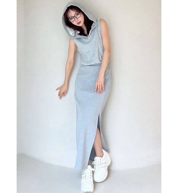 RESEXXY「スウェットフーディーワンピース」|ワンピース|