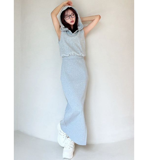 RESEXXY「スウェットフーディーワンピース」|ワンピース|