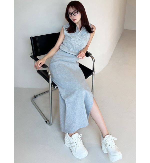 RESEXXY「スウェットフーディーワンピース」|ワンピース|