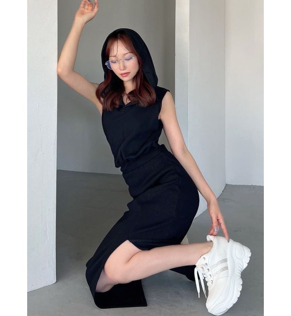 RESEXXY「スウェットフーディーワンピース」|ワンピース|