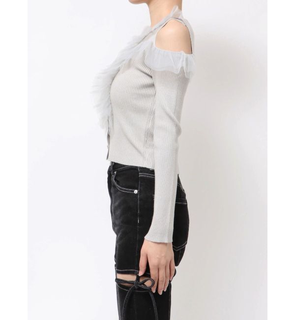 RESEXXY「シアーフリルニットトップス」|ニット・セーター|