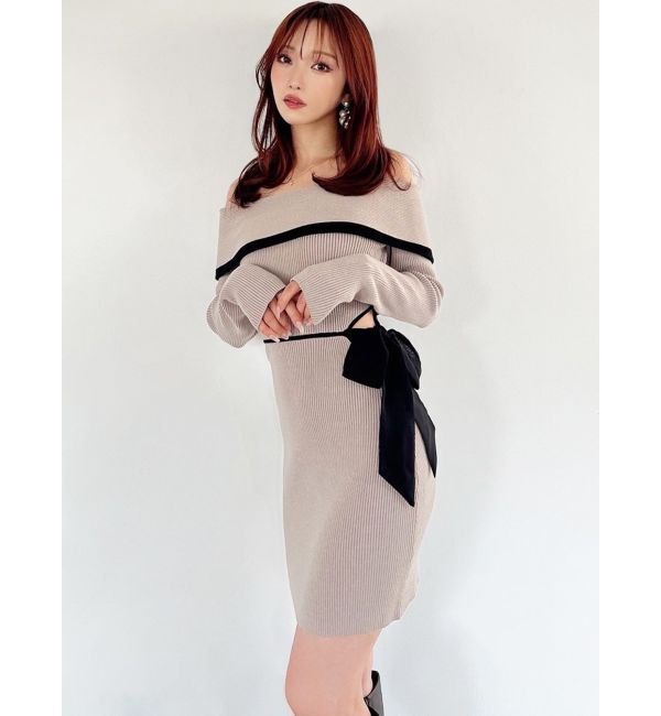 RESEXXY「リボンミニニットワンピース」|ワンピース|