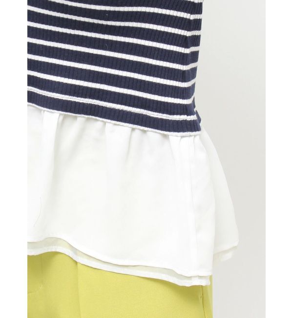 dazzlin「レイヤードペプラムトップス」|Tシャツ・カットソー|