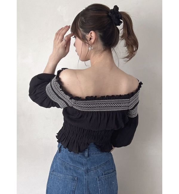 dazzlin「オフショルフェミニックトップス」|シャツ・ブラウス|