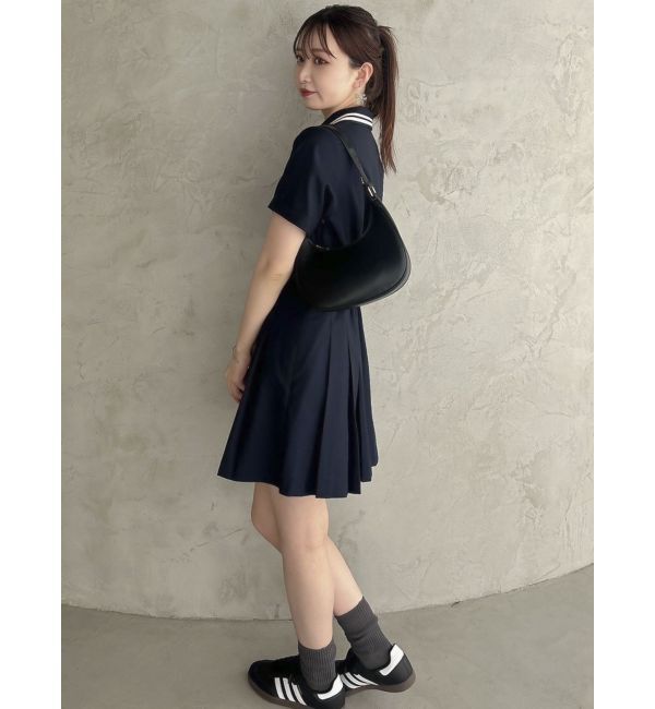 dazzlin「ポロライクプリーツミニワンピース」|ワンピース|