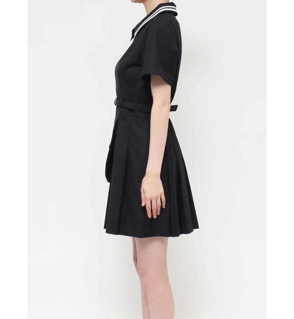 dazzlin「ポロライクプリーツミニワンピース」|ワンピース|