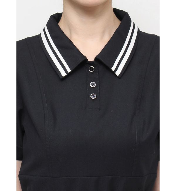 dazzlin「ポロライクプリーツミニワンピース」|ワンピース|