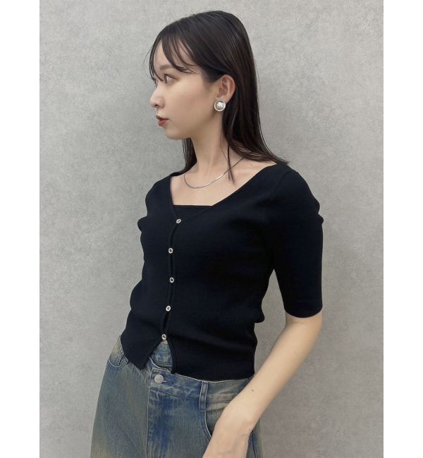 dazzlin「カーデタイトレイヤードトップス」|ニット・セーター|