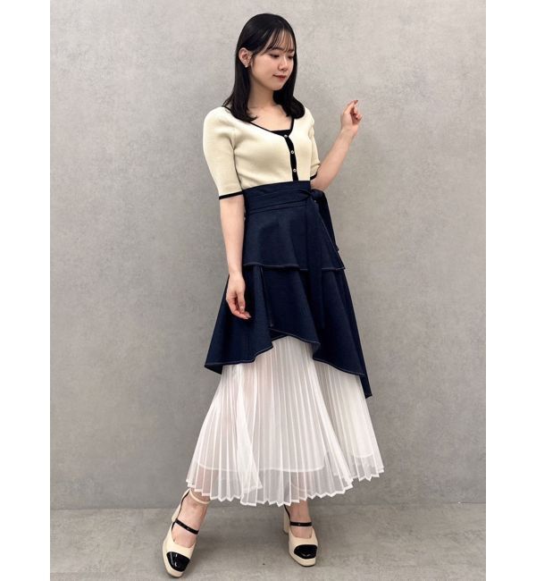 dazzlin「カーデタイトレイヤードトップス」|ニット・セーター|