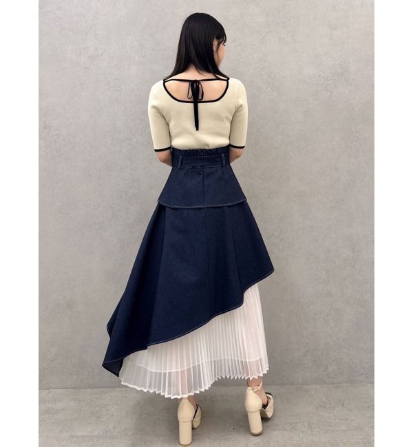 dazzlin「カーデタイトレイヤードトップス」|ニット・セーター|