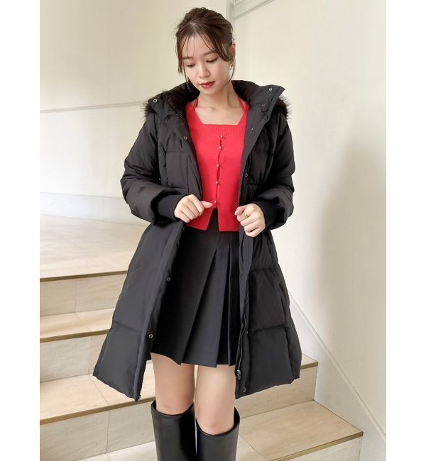 dazzlin「ウエストマークレディ中綿コート」|ダウン|