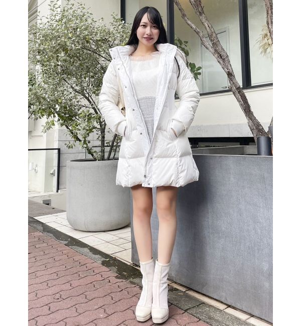 dazzlin「ウエストマークレディ中綿コート」|ダウン|